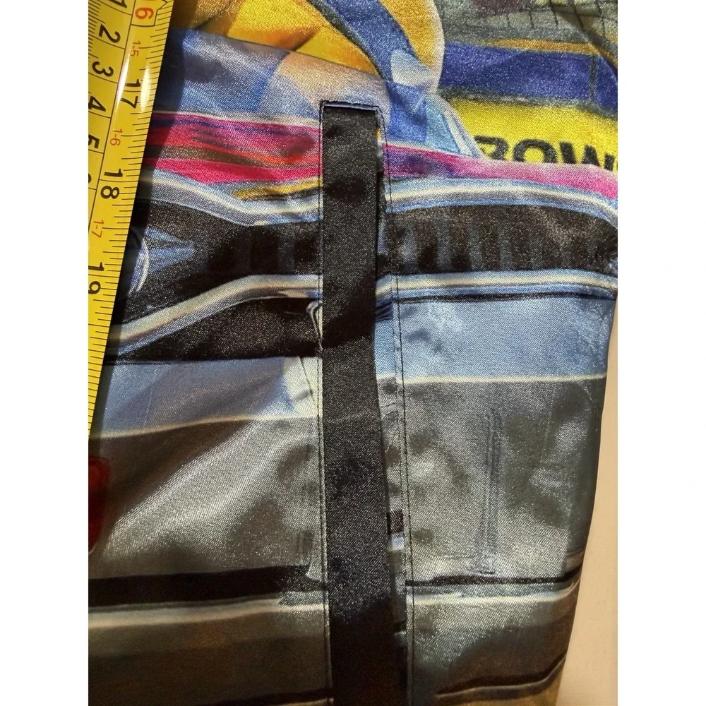 Mario Kart Nintendo DeKryptic Satin Jacket Mario Bowser Patch Size L